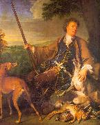 Francois Desportes Self Portrait in Hunting Dress painting